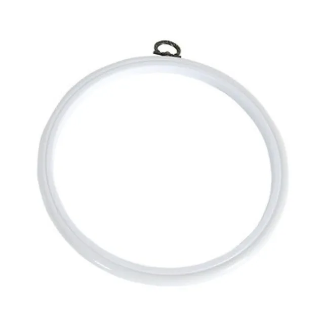 dmc-flexirahmen-rund-wei-17-cm-stickrahmen-holz-optik image 1