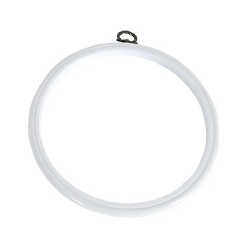 dmc-flexirahmen-rund-wei-17-cm-stickrahmen-holz-optik image 1