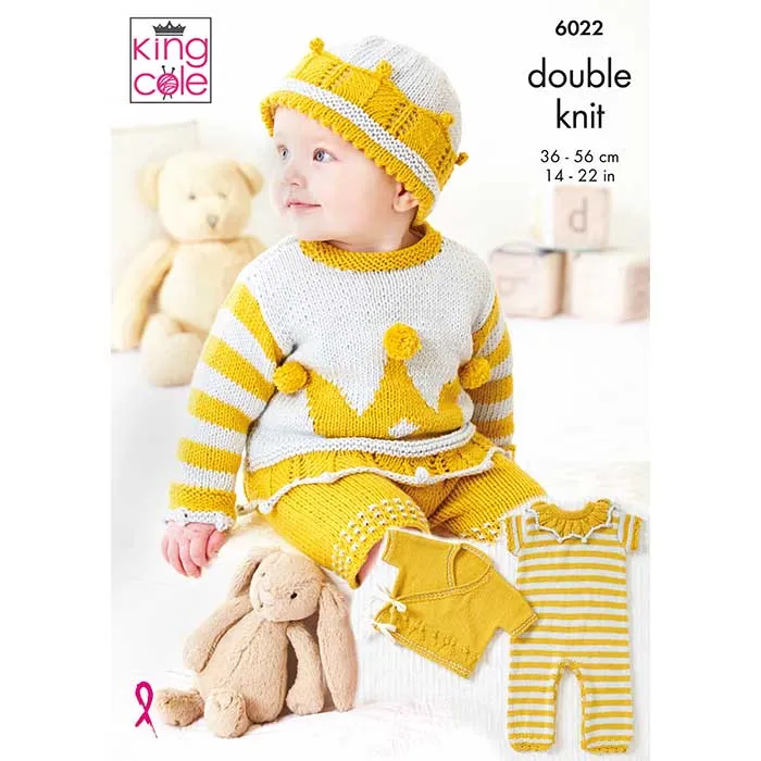 king-cole-6022-strickanleitung-baby-set-cottonsoft-dk image 1