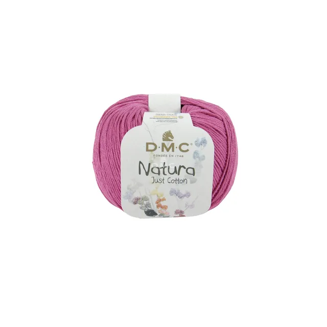 dmc-natura-just-cotton-h-kelgarn-n062-rosa-lila-50g image 1