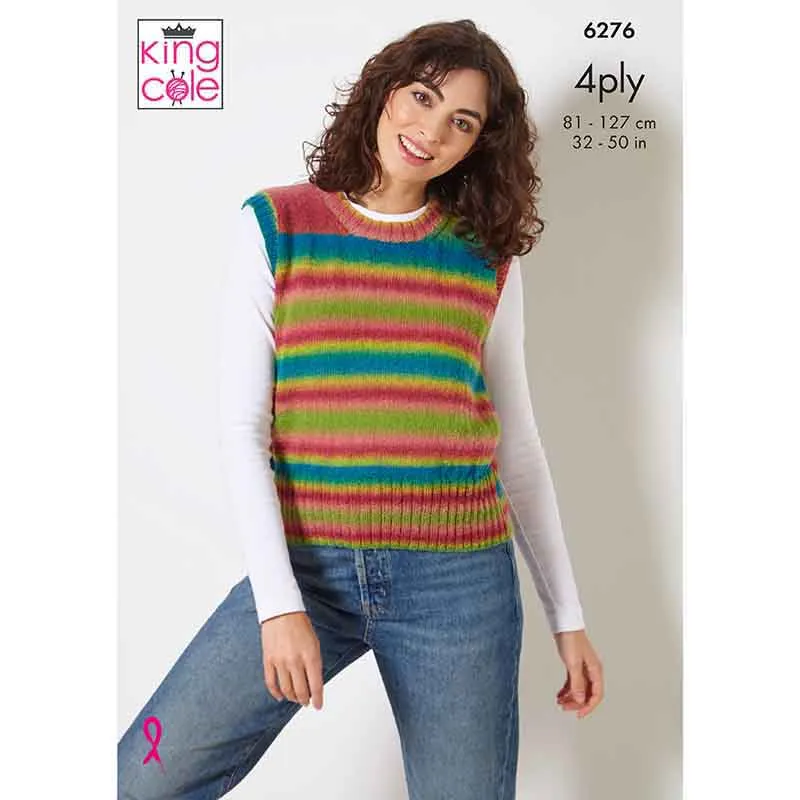 king-cole-6276-rebel-4ply-pullover-strickanleitung-set image 1