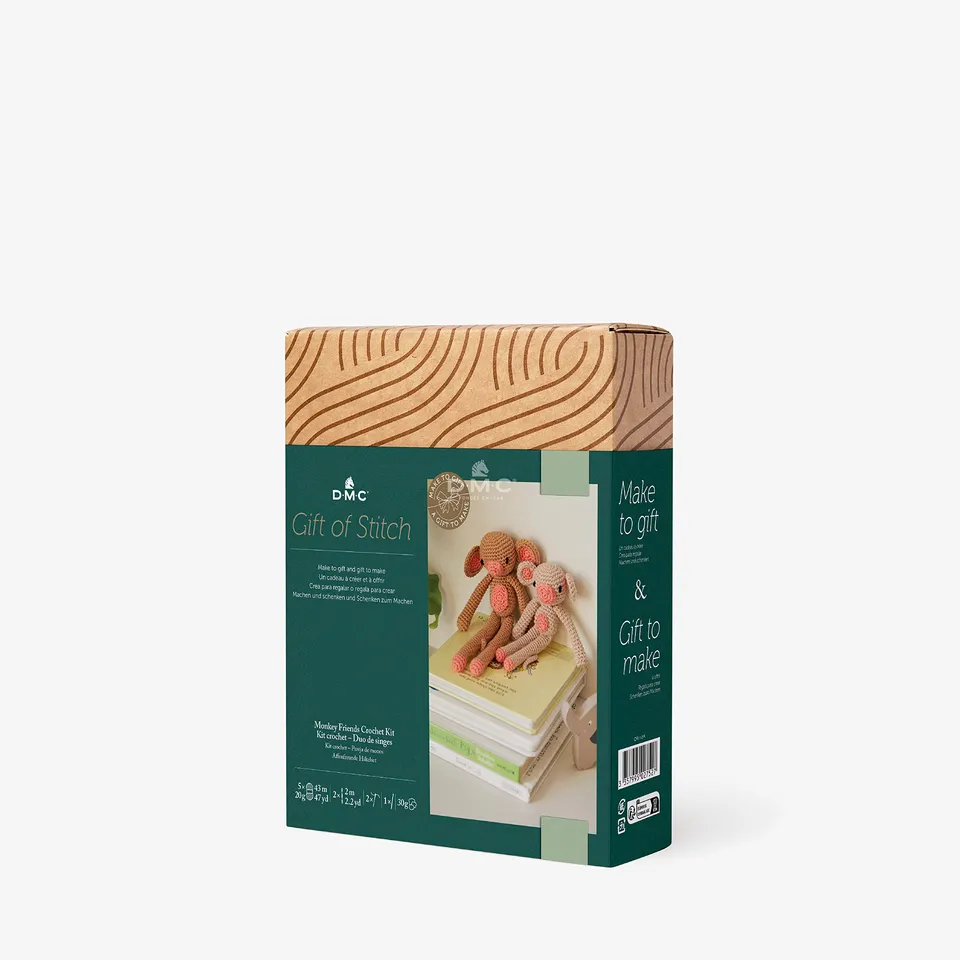 dmc-affenfreunde-h-kelset-baumwolle-geschenk image 1