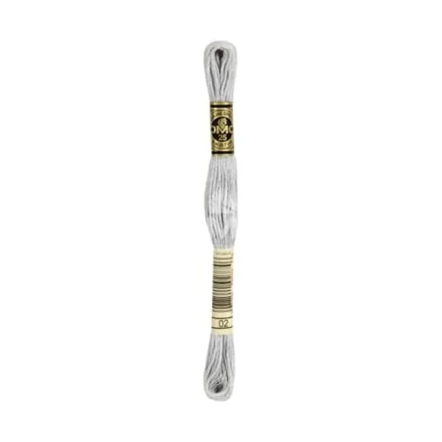 dmc-moulin-sticktwist-0002-grau-8m-baumwolle image 1