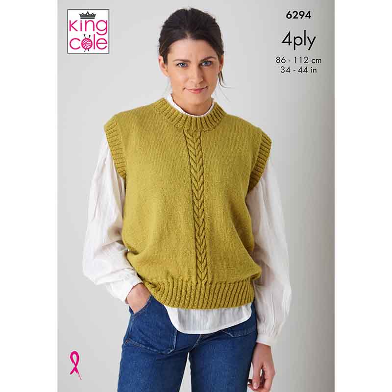 king-cole-6294-strickanleitung-cardigan-4ply image 1