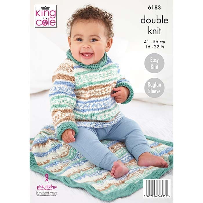 king-cole-patterns-6183-baby-set-strickanleitung-cherish-dk image 2
