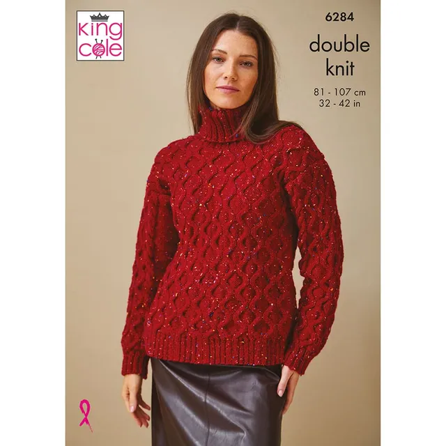 king-cole-6284-strickanleitung-pullover-top-merino-dk image 1