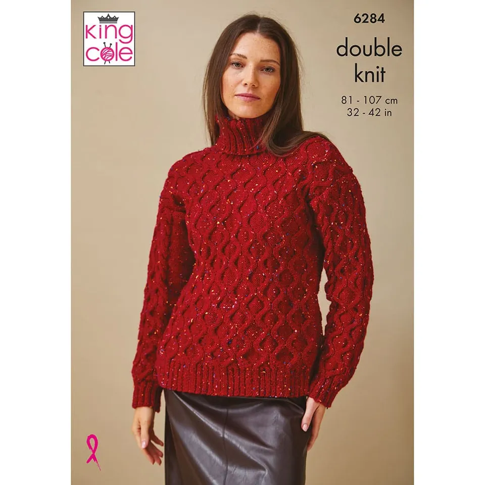 king-cole-6284-strickanleitung-pullover-top-merino-dk image 1