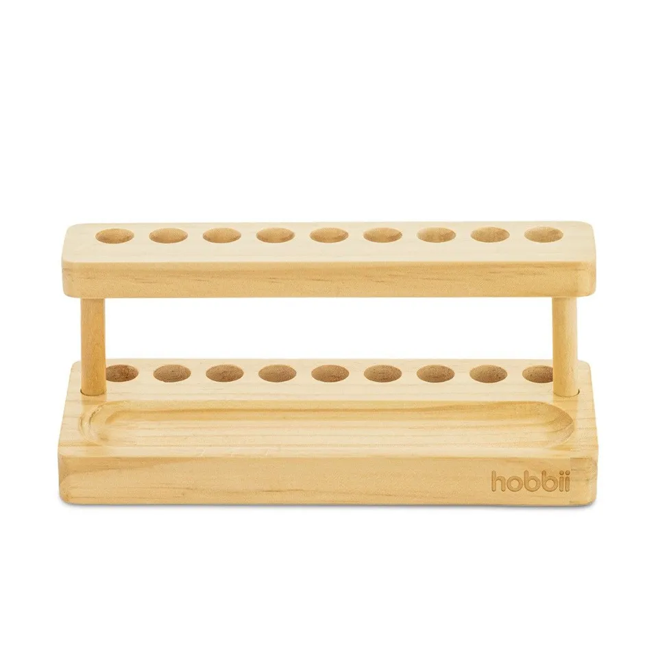 hobbii-halter-f-r-h-kelnadeln-st-nder-kiefernholz-9-l-cher image 1