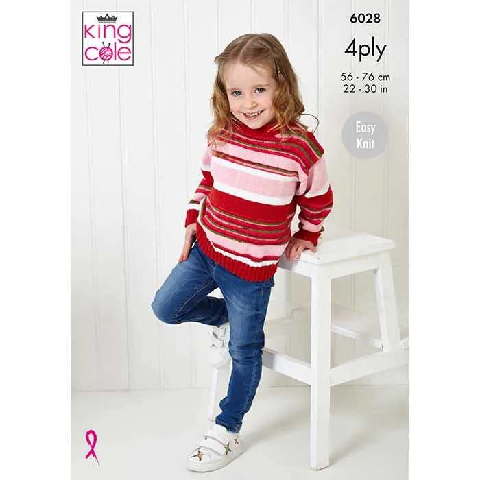 king-cole-patterns-6028-strickanleitung-pullover-simply-footsie-4ply image 1
