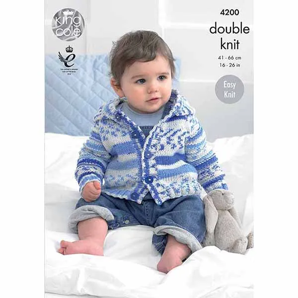 king-cole-4200-strickanleitung-cardigans-cherish-dk-wolle image 1