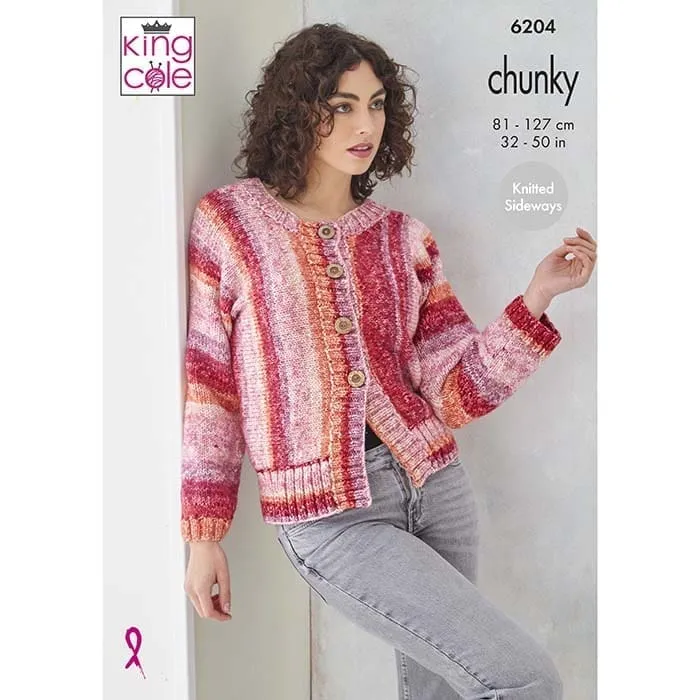 king-cole-patterns-6204-strickanleitung-pullover-jacke-hedgerow image 1