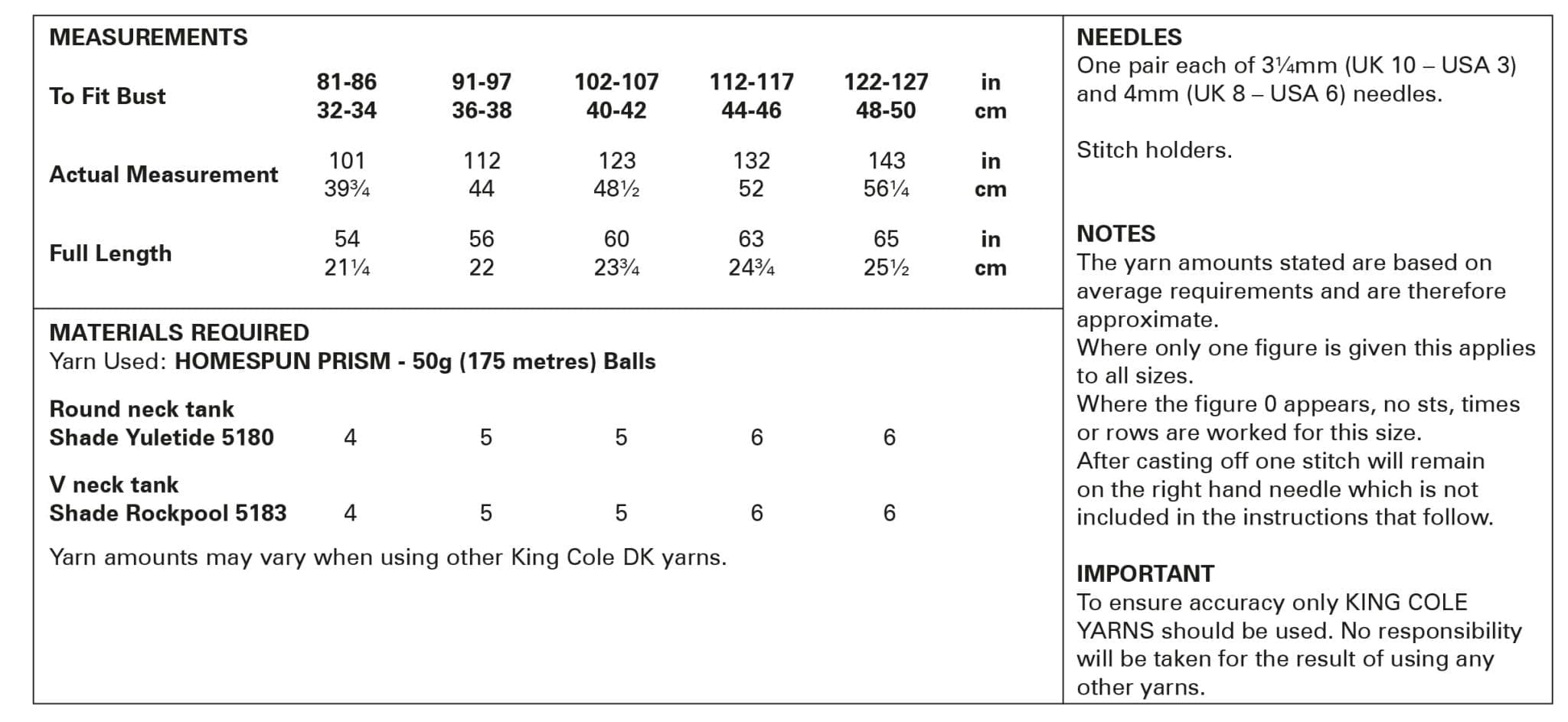 king-cole-5994-pullunder-strickanleitung-homespun-prism-dk image 3