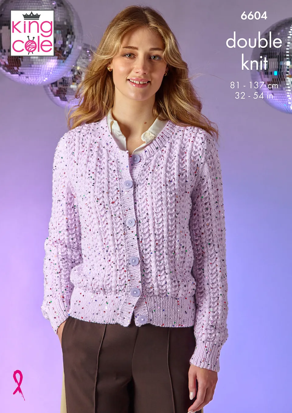 king-cole-patterns-6604-strickanleitung-pullover-cardigan-dazzle-dk image 1