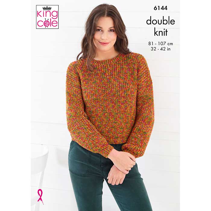 king-cole-6144-jitterbug-dk-strickanleitung-pullover-top image 1