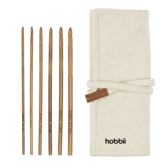 hobbii-bambus-h-kelnadelset-h-kelnadeln-canvas-etui image 1