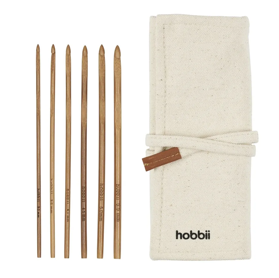 hobbii-bambus-h-kelnadelset-h-kelnadeln-canvas-etui image 1