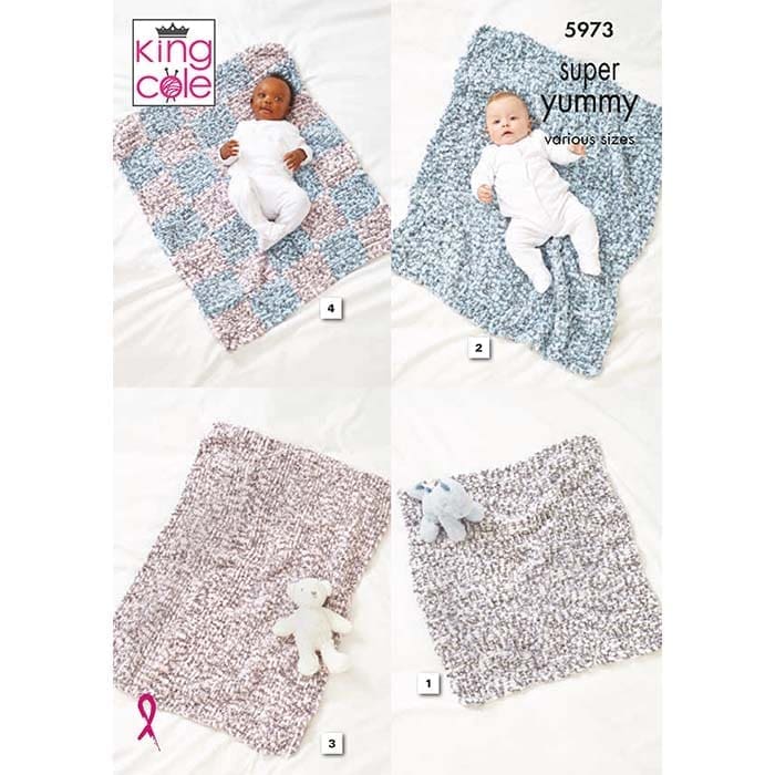 king-cole-5973-decke-strickanleitung-super-yummy image 1