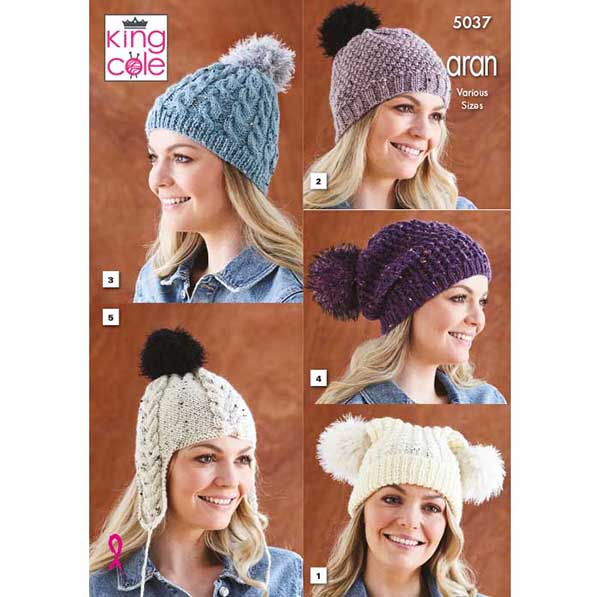 king-cole-5037-m-tzen-fashion-aran-strickanleitung image 1