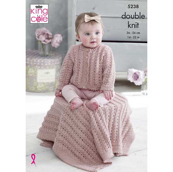 king-cole-patterns-5238-strickanleitung-cardigan-decke-m-tze image 1