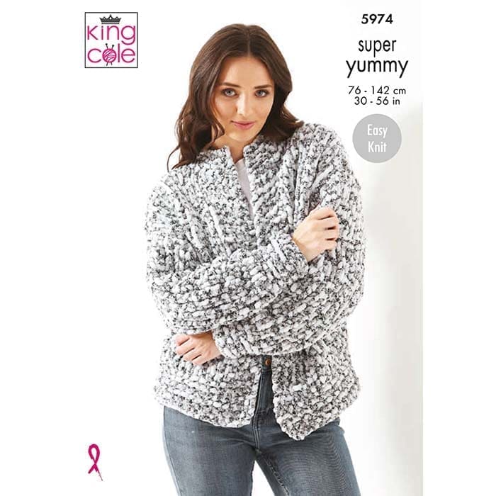 king-cole-5974-strickanleitung-pullover-cardigan-yummy image 1