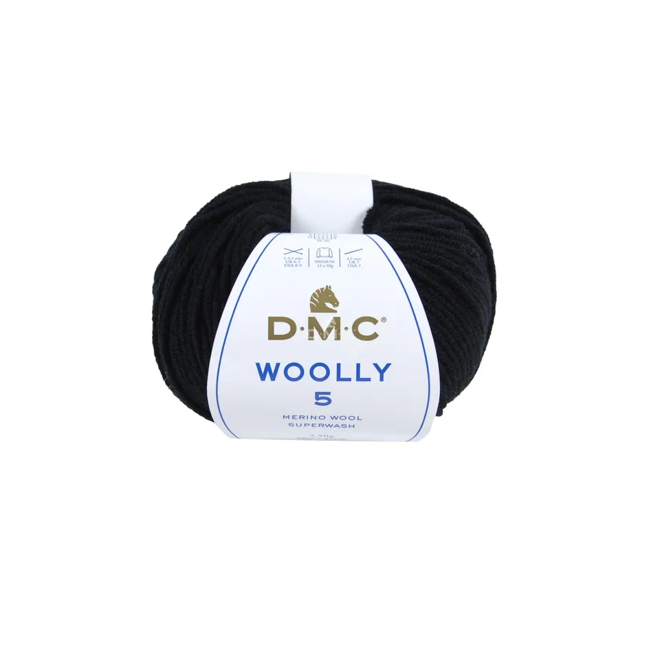 dmc-merino-essentiel-wolle-schwarz-50g-80m-superwash image 1