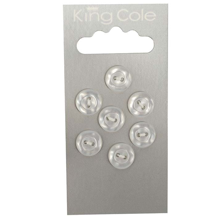 king-cole-haberdashery-rimmed-round-buttons-clear-kn-pfe-klein image 1