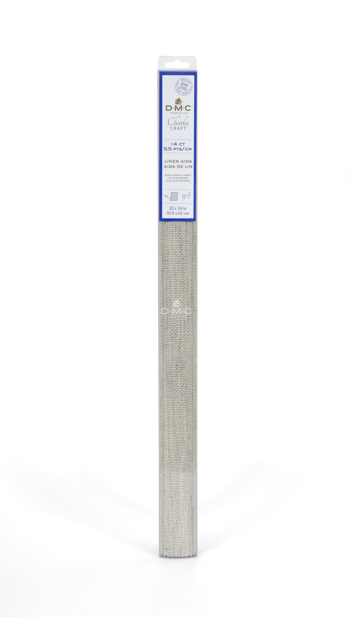 dmc-moulin-aida-stoff-14ct-50-8x61cm-leinen-optik image 1