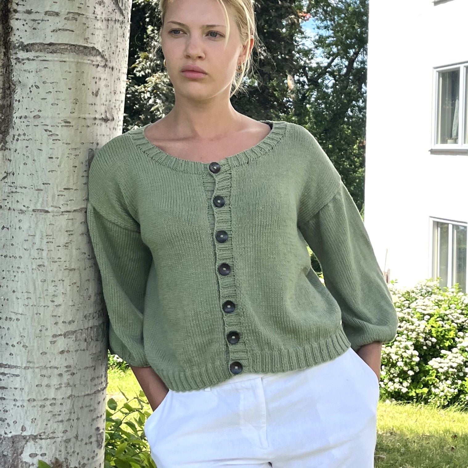 hobbii-sammy-cardigan-strickanleitung-sommer-xs-xxl-ballon-rmel image 1