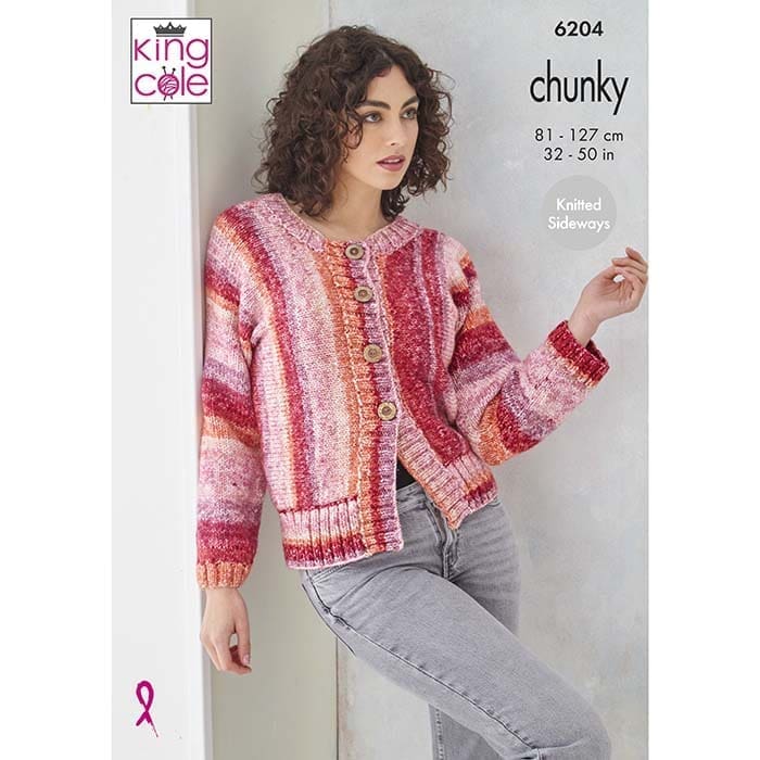 king-cole-patterns-6204-strickanleitung-pullover-jacke-hedgerow image 1