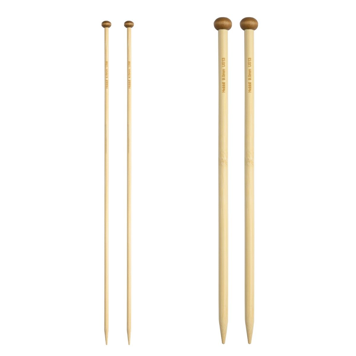 hobbii-bamboo-jackenstricknadeln-4-0-mm-bambus-30-cm image 4