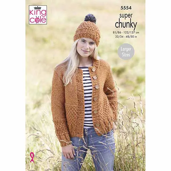 king-cole-5554-strickanleitung-schal-cardigan-m-tze-stormy image 1