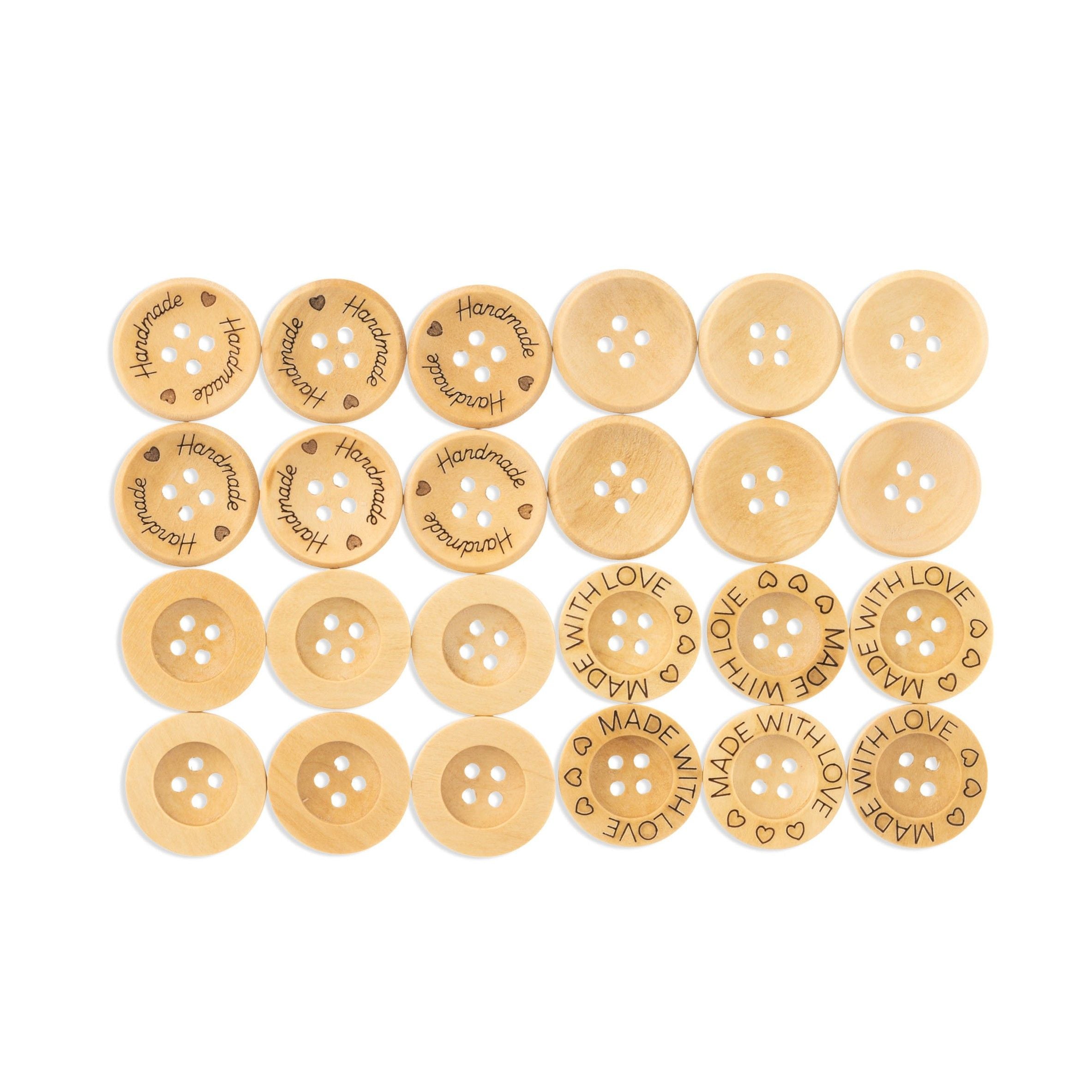 hobbii-holzkn-pfe-21-mm-box-24-st-ck-4-designs-handmade image 1