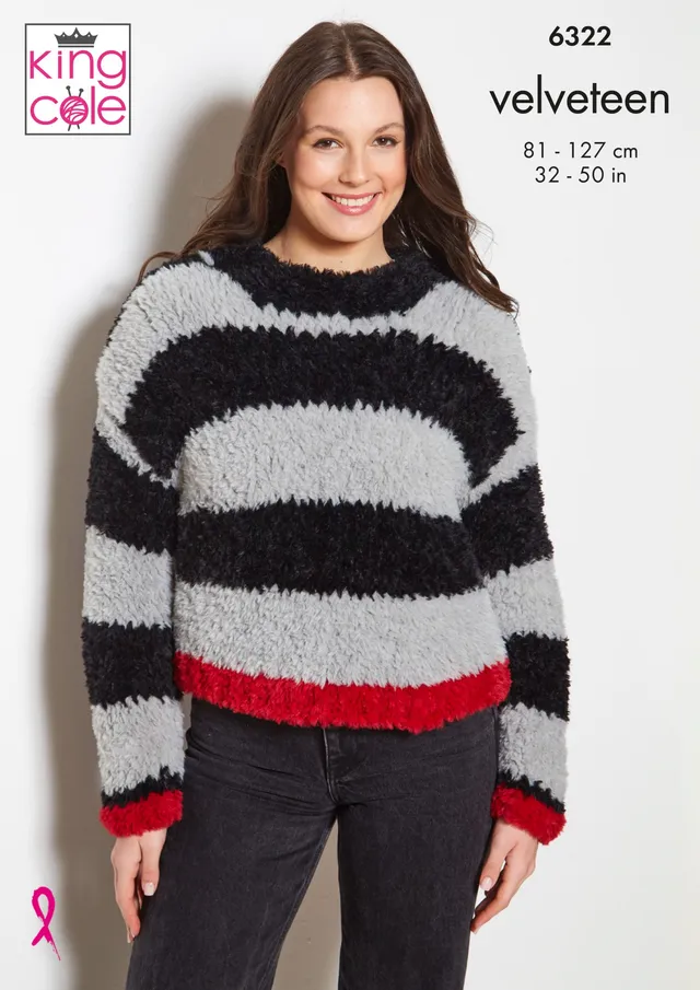 king-cole-patterns-6322-strickanleitung-pullover-velveteen image 1