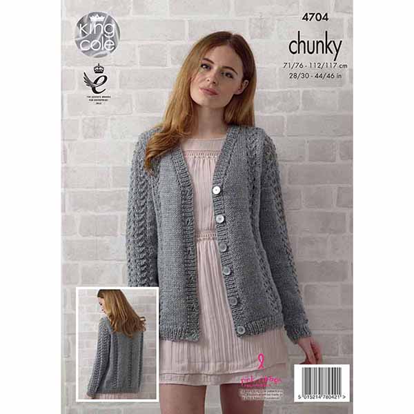 king-cole-4704-cardigan-strickanleitung-big-value-chunky image 2