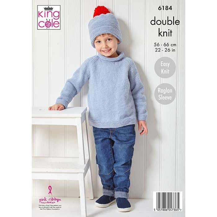 king-cole-6184-pullover-cardigan-m-tze-strickanleitung-dk image 2