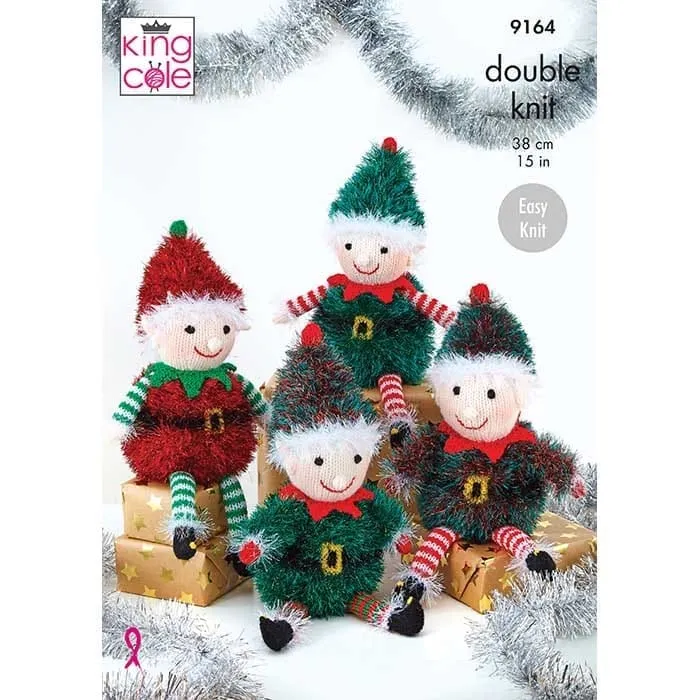 king-cole-9164-elfen-strickanleitung-tinsel-big-value-dk image 1