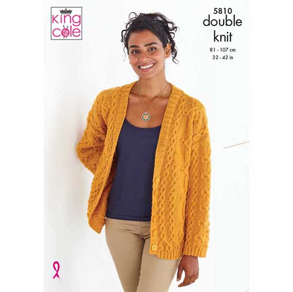 king-cole-5810-strickanleitung-pullover-cardigan-merino-dk image 1