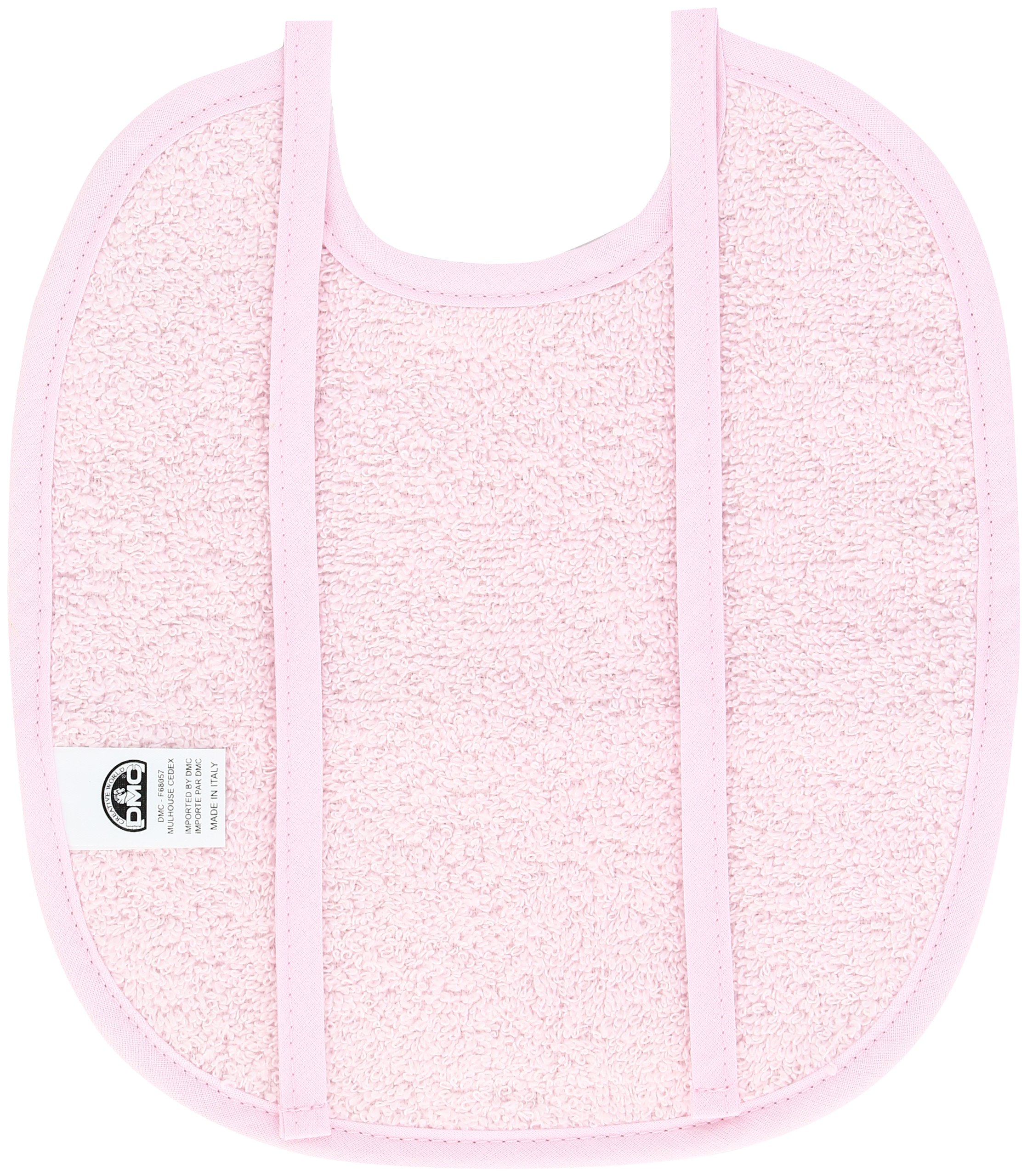 dmc-pink-bib-l-tzchen-rosa-0-3-monate-bestickbar image 2