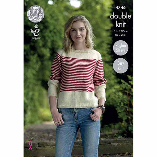 king-cole-4746-pullover-strickanleitung-merino-blend-dk image 1