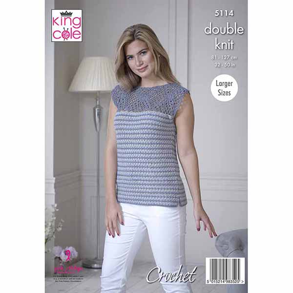 king-cole-5114-h-kelanleitung-jacke-top-cotton-silk image 2