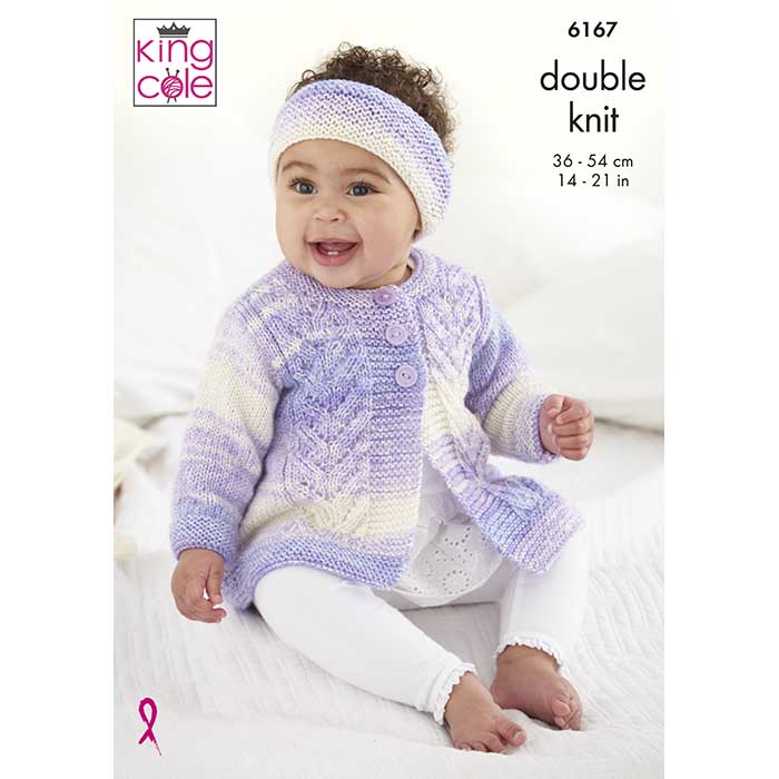 king-cole-patterns-6167-cutie-pie-dk-strickanleitung-mantel image 1