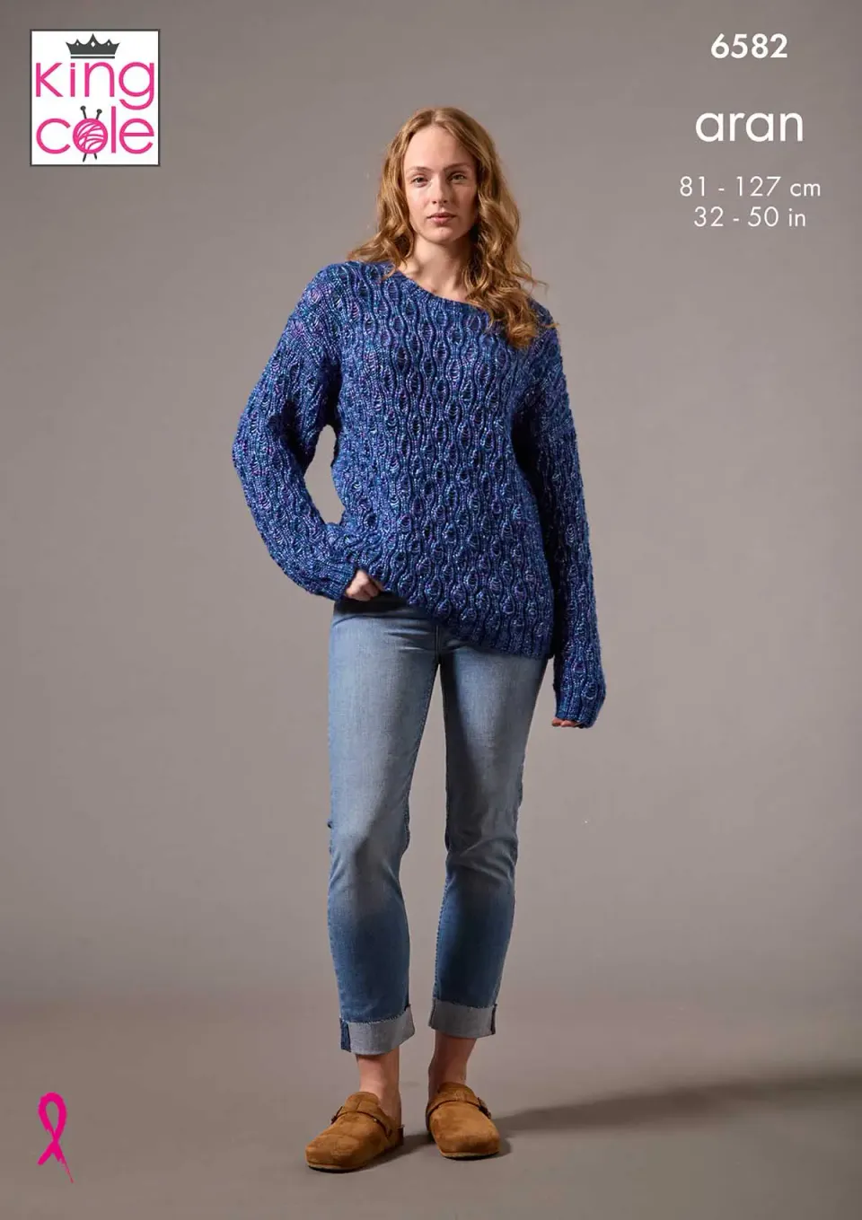 king-cole-6582-pullover-strickanleitung-firefly-aran image 1