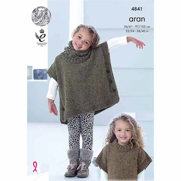 king-cole-patterns-4841-strickanleitung-tabard-fashion-aran image 1