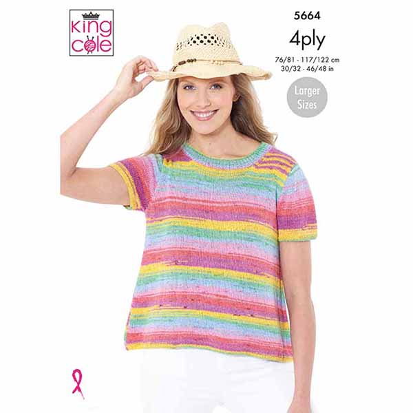 king-cole-patterns-5664-tops-strickanleitung-damen image 1