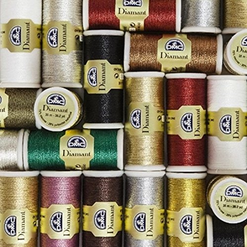 dmc-diamant-d168-metallic-stickgarn-hellgold-35-m-1-rolle image 8