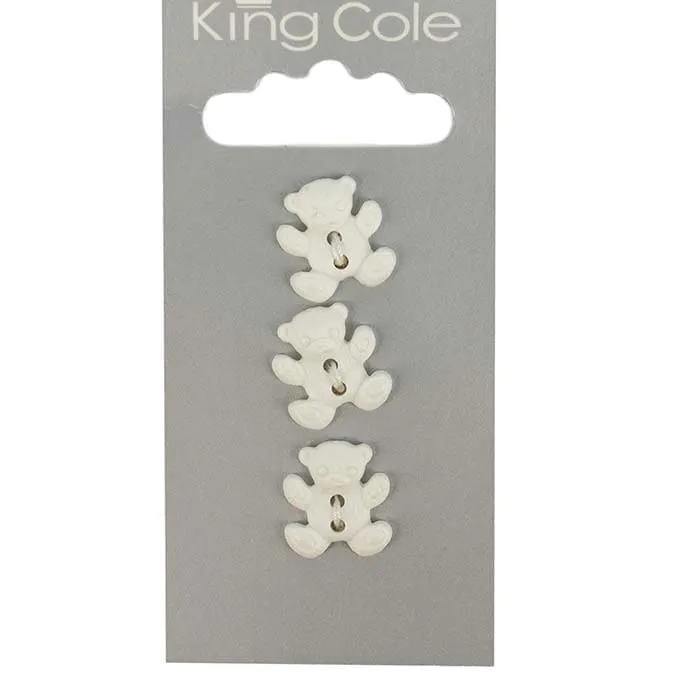 king-cole-haberdashery-teddy-bear-kn-pfe-creme-zum-ann-hen image 1
