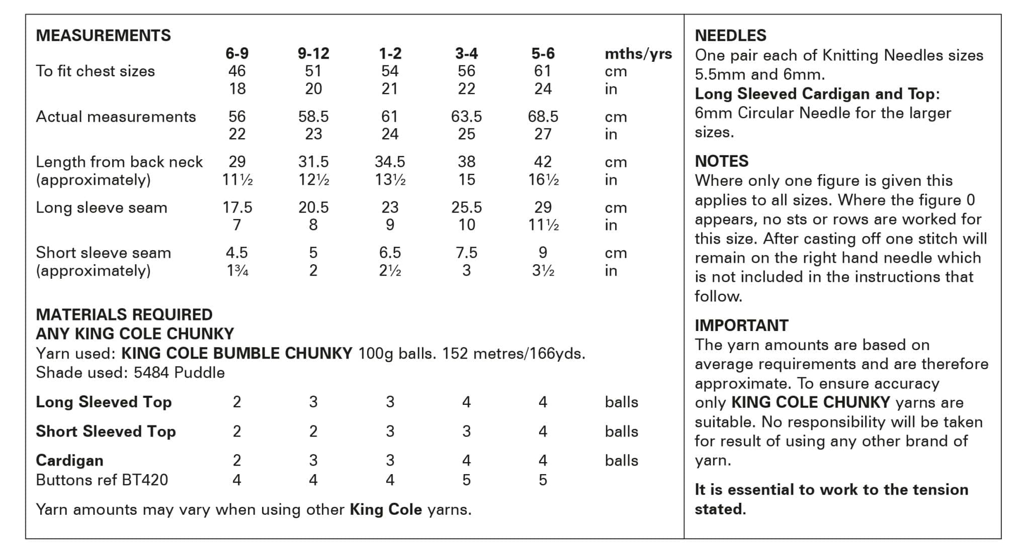 king-cole-6088-tops-cardigan-strickanleitung-bumble-chunky image 3