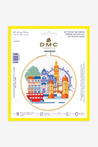 dmc-moulin-sp-cial-london-kreuzstichset-mit-rahmen-15-cm image 4