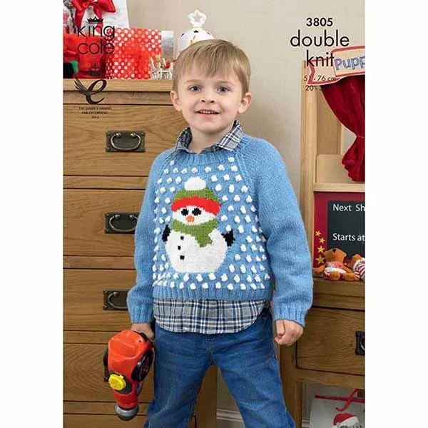 king-cole-3805-strickanleitung-weihnachtspullover-pricewise-dk image 1