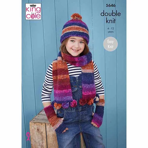 king-cole-patterns-5646-accessoires-strickanleitung-bramble-dk image 1